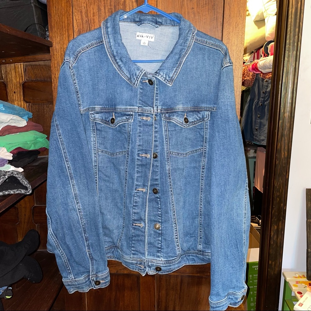 Ava Viv Stretch Jean Jacket